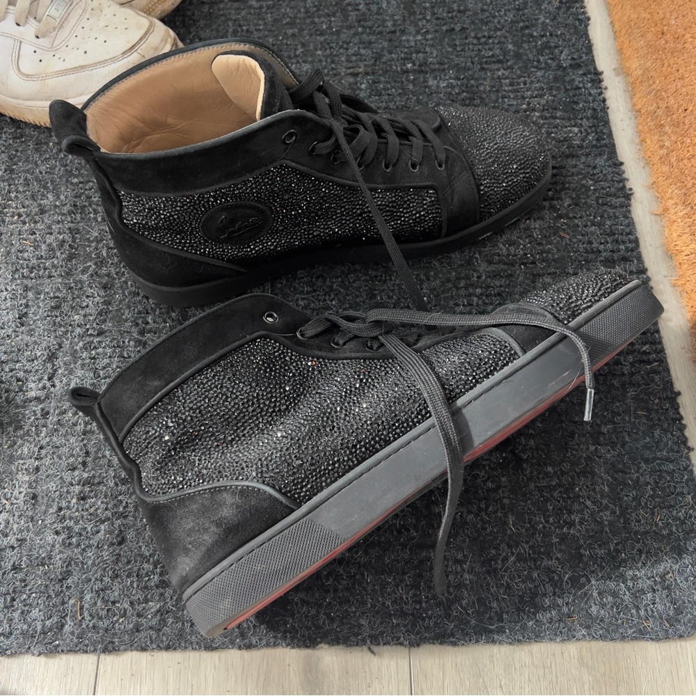 Christian Louboutin sneakers rhinestone